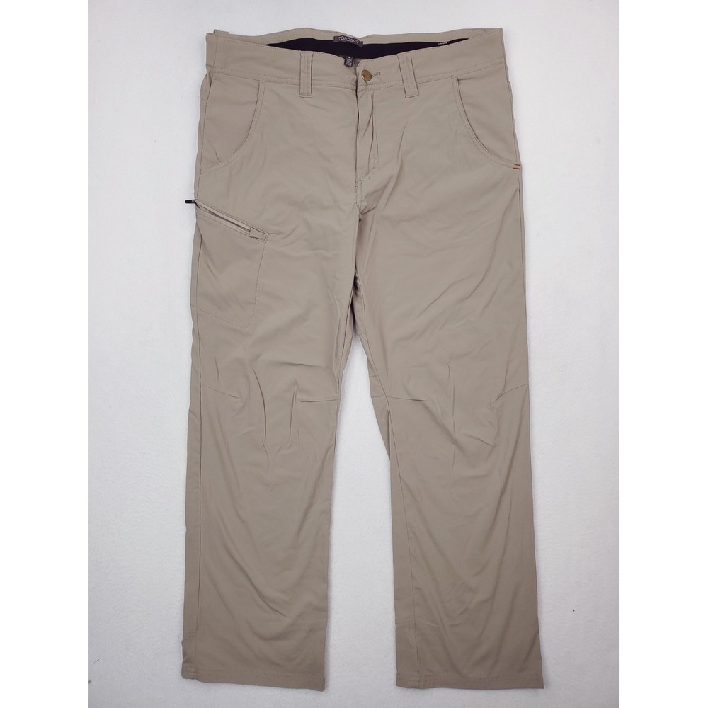 Toad & Co Igneous Pants Mens 36X30 Khaki Relaxed Straight Cargo Utility Hiking